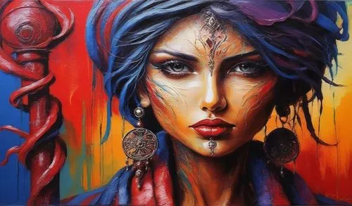 viveros,oil painting on canvas,adnate,bohemian art,boho art,markin,gypsy soul,oil painting,flamenca,radha,art painting,tantrik,concubine,boho art style,sheherazade,oil on canvas,oriental girl,woman face,indian art,italian painter,Conceptual Art,Fantasy,Fantasy 08