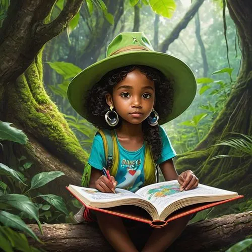 little girl reading,girl studying,girl with tree,lectura,children's background,kids illustration,book wallpaper,world digital painting,scholar,girl wearing hat,storybook character,magic book,children learning,amerykah,storybook,prodigy,umoja,mystical portrait of a girl,children studying,read a book,Conceptual Art,Graffiti Art,Graffiti Art 02