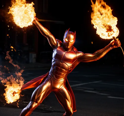 human torch,fire dancer,firedancer,fire-eater,iron-man,firespin,torch-bearer,ironman,iron man,fire eater,fire devil,fire artist,fire dance,fire angel,dancing flames,flame spirit,red super hero,igniter,flaming torch,flash unit