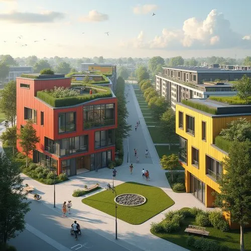 europan,cohousing,townhomes,new housing development,ecovillages,microdistrict,hafencity,townhouses,urban design,ecovillage,residentie,arkitekter,ruhr area,plattenbau,3d rendering,urban development,mvrdv,sandhausen,greentown,urbanism,Photography,General,Realistic