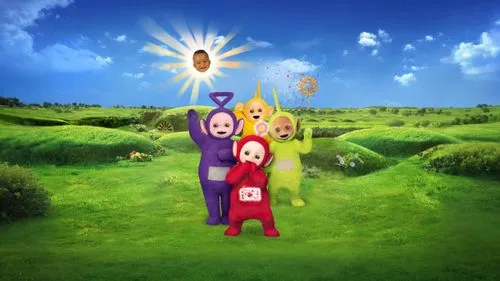 teletubbies,locoroco,pikmin,cbeebies,emmaus,pome fruit family,sunndi,wavelength,superorganism,veggietales,children's background,photosynthesis,scarecrows,backyardigans,cartoon corn,sunburst background