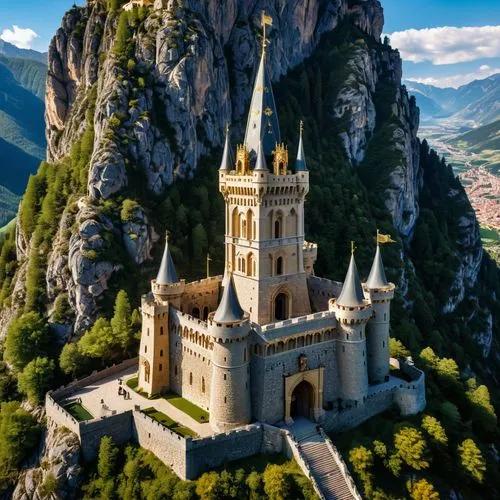 covadonga,montserrat,monastery,notre dame de sénanque,monserrat,gold castle,piatra,tirith,fairytale castle,monasteries,schwabentor,medieval castle,fairy tale castle,asturias,stone palace,gaudi,espagne,guadalete,decani,templar castle,Photography,General,Realistic