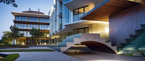 a building with many windows and steps and windows at the bottom,modern architecture,seidler,cubic house,modern house,cube house,contemporary,unsw,architektur,futuristic architecture,gehry,modern buil