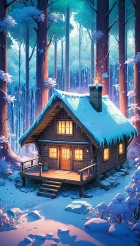 winter house,log cabin,winter village,the cabin in the mountains,snowhotel,winter background,house in the forest,small cabin,christmas snowy background,snow scene,coziness,log home,snow house,cabane,christmas wallpaper,snow roof,winter night,forest house,cabin,snow shelter,Illustration,Japanese style,Japanese Style 03