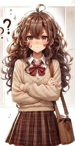 a girl that is wearing a school uniform,worried girl,npt,unflustered,fukawa,concern,png transparent