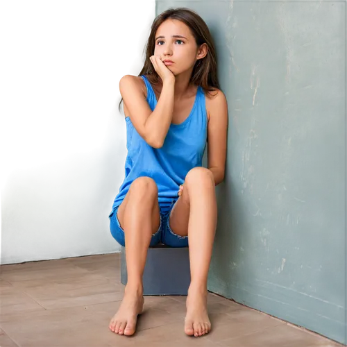 girl sitting,worried girl,mutism,relaxed young girl,woman sitting,girl praying,anxiety disorder,depressed woman,arthrogryposis,girl in a long,padmasana,premenstrual,pranayama,blue background,kneeling,young girl,dysthymia,girl in t-shirt,addiction treatment,self hypnosis,Illustration,Abstract Fantasy,Abstract Fantasy 17