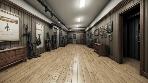 hallway,shooting gallery,3d rendering,3d rendered,hallway space,assay office in bannack,3d render,gunsmith,loft,deadwood,walk-in closet,butcher shop,barber shop,dormitory,combat pistol shooting,shooti