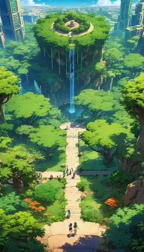 ash falls,maplestory,vesperia,symphonia,chasm,overworld,torii,meteora,yggdrasil,backgrounds,background design,alfheim,hoenn,mushroom landscape,wayforward,sinnoh,skylands,background with stones,teikoku,arbor,Illustration,Japanese style,Japanese Style 03