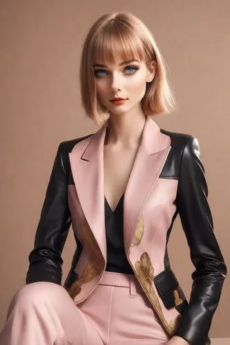 pink leather,fashion dolls,designer dolls,fashion doll,female doll,neopolitan,Photography,Commercial