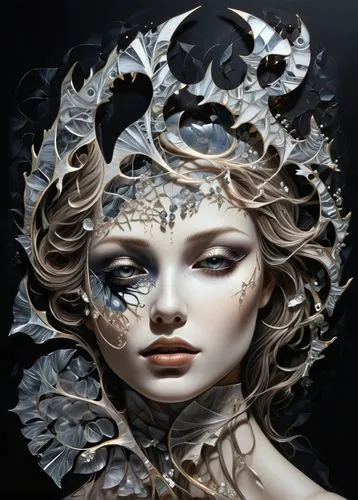 viveros,filigree,venetian mask,masquerade,fantasy art,paper art,Conceptual Art,Fantasy,Fantasy 27