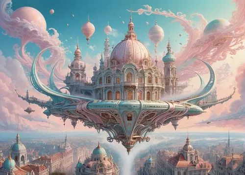 fantasy city,fantasy world,fantasy picture,fantasy art,3d fantasy,fantasia,airships,airship,fractals art,fantasy landscape,valerian,hot-air-balloon-valley-sky,fairy world,dream world,utopian,temples,sea fantasy,fantazy,music fantasy,fractal environment,Conceptual Art,Fantasy,Fantasy 24