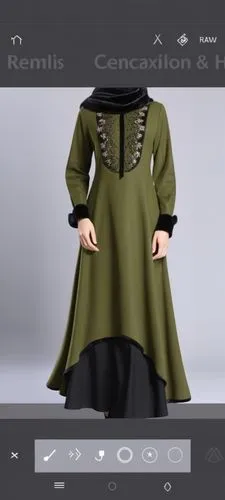 Wool 3d drawing fashion for Muslim hijab with winter design.with wool design velvet design for Muslim hijab 
Drawing of a women's suede dress loose dress loose bottom with dark green ,a website with p