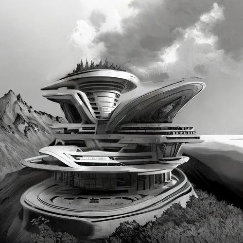 futuristic landscape,futuristic architecture,sky space concept,futuristic art museum,alien ship,starship,futuristic,spaceship space,scifi,utopian,sci - fi,sci-fi,concept art,spaceship,concrete ship,sp