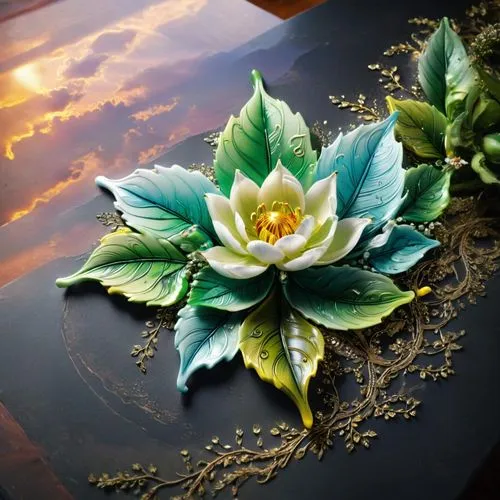 water lily plate,golden lotus flowers,flower painting,water lotus,lotus leaves,lotus leaf,flower art,sacred lotus,floral rangoli,lotus flowers,lotus on pond,stone lotus,lotus flower,lotus,gold flower,flower in sunset,water flower,ikebana,vietnamese lotus tea,glass painting