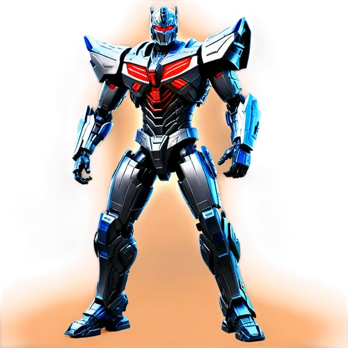 Cybertron Megatron, Decepticon leader, intimidating posture, glowing red eyes, metallic silver skin, jet black hair, sharp facial features, powerful chest, muscular arms, legs in stance, intricately d