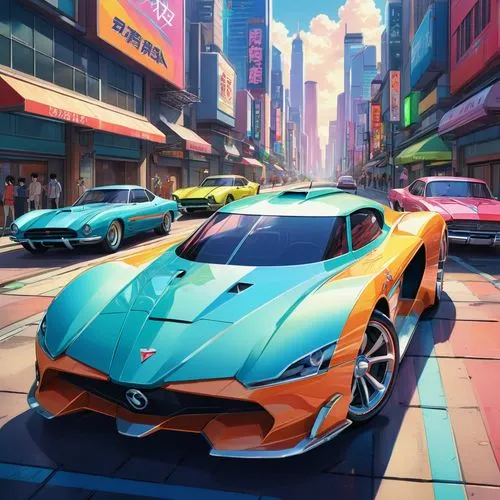 deora,3d car wallpaper,ford gt 2020,supercars,camaros,gulf,repnin,futuristic car,supercar car,supercar,lamborghinis,car wallpapers,mclarens,gameloft,concept car,game car,corvette,cartoon car,corvettes,neon arrows,Illustration,Japanese style,Japanese Style 03