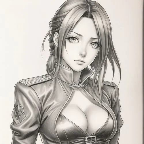 aerith,tifa,camie,revy,asami,chun,Illustration,Black and White,Black and White 35