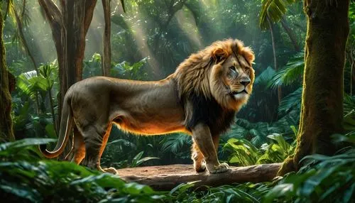 forest king lion,male lion,african lion,king of the jungle,kion,female lion,pellucidar,sauros,epona,fantasy animal,zira,restoration,kalanaur,panthera leo,mufasa,lion,aslan,tarzan,sumatrana,cynorhodon,Photography,General,Natural