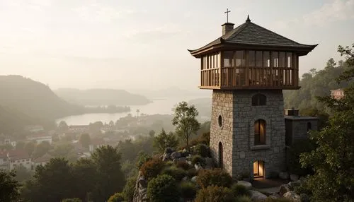 lookout tower,watch tower,bled,rattay,fairytale castle,eyrie,fairy tale castle,hallstatt,medieval castle,riftwar,burg,dracula castle,belfry,observation tower,leanderturm,watchtower,templar castle,castel,lake bled,highstein