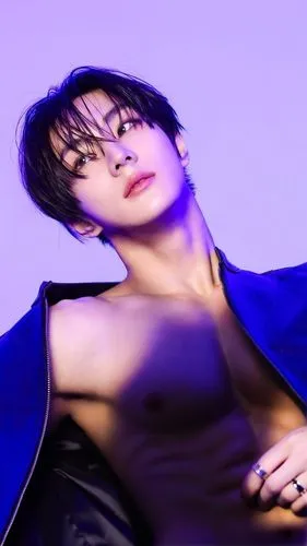 Shirtless naked man with slim waist, abs, pink nipples and white light skin. Smooth, bright light and no shadow. ,a woman in black jacket leaning on the arm of a chair,intermodulation,kangta,collarbon