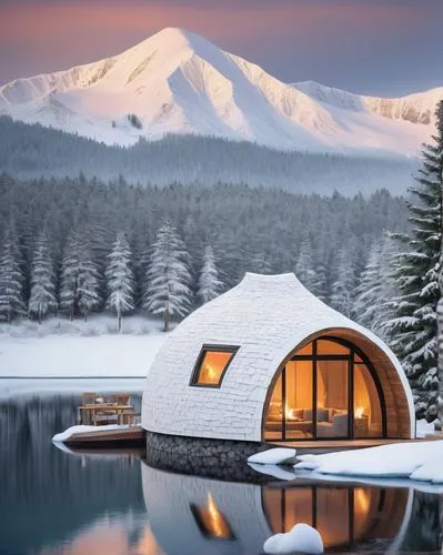 igloos,snowhotel,snow shelter,winter house,house in the mountains,snow house,the cabin in the mountains,igloo,snow roof,house in mountains,snow landscape,beautiful home,mountain hut,snowy landscape,mountain huts,dreamhouse,alpine style,holiday home,inverted cottage,snow mountain,Illustration,Abstract Fantasy,Abstract Fantasy 17