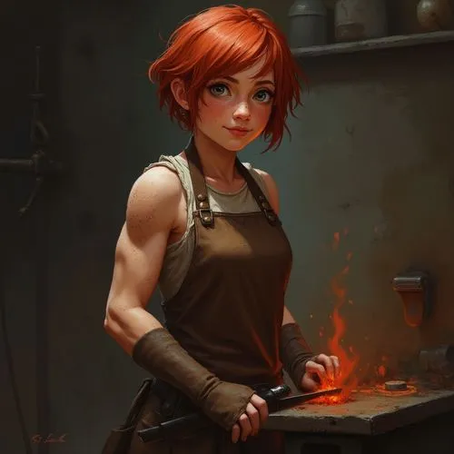 blacksmith,triss,girl in the kitchen,liora,nora,merula