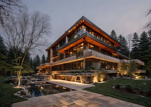 timber house,log home,modern house,modern architecture,beautiful home,house in the mountains,wooden house,house in the forest,log cabin,house in mountains,house with lake,luxury home,house by the water,luxury property,the cabin in the mountains,cube house,large home,cubic house,chalet,wooden construction,Architecture,General,Masterpiece,Organic Architecture
