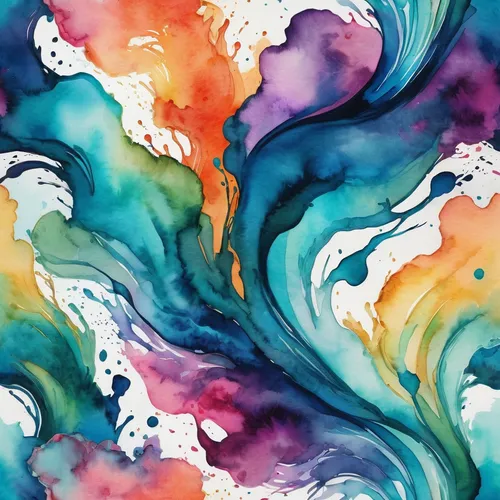 Illustrate an abstract wallpaper background with flowing watercolors.,abstract watercolor,watercolor floral background,watercolor background,watercolor paint strokes,watercolor texture,colorful water,