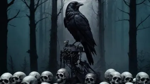 king of the ravens,black crow,black raven,ravens,crows,crow queen