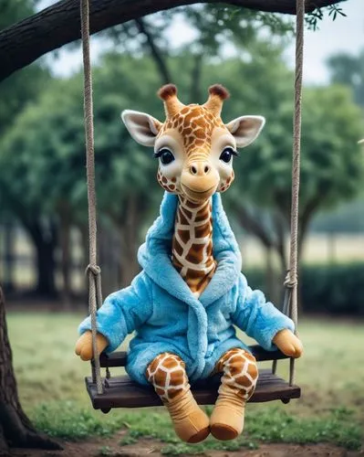 giraffe plush toy,animals play dress-up,giraffidae,giraffe,cute animal,wildpark poing,whimsical animals,baby animal,cute animals,anthropomorphized animals,giraffes,baby & toddler clothing,two giraffes,onesie,zoo,funny animals,animal world,animal zoo,kids' things,animal photography,Photography,General,Cinematic