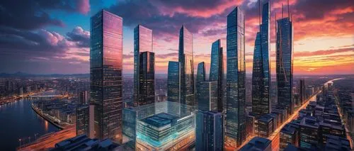 futuristic architecture,skycraper,dubay,cybercity,tallest hotel dubai,megacorporation,futuristic landscape,skyscapers,mubadala,skylstad,dubia,skyscraper,dubai,ctbuh,supertall,cyberport,the skyscraper,skyscraping,glass building,guangzhou,Illustration,Retro,Retro 05