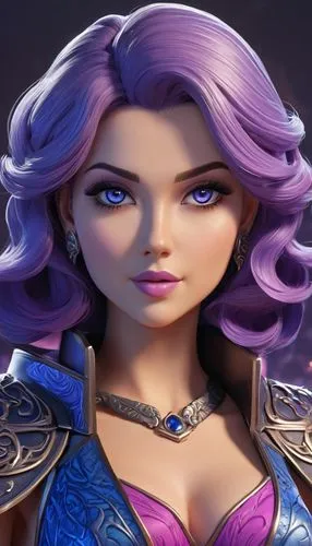 jaina,violet head elf,liliana,amihan,maeve,lilandra,Unique,3D,3D Character