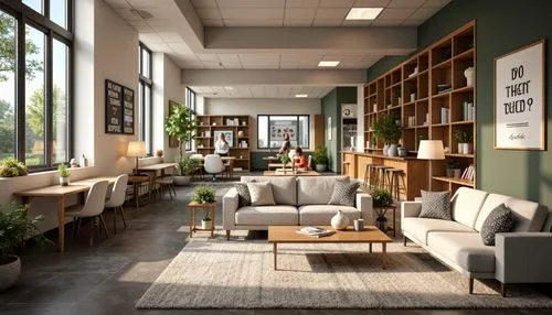 modern office,study room,loft,reading room,apartment lounge,modern decor,offices,the coffee shop,lofts,therapy center,interior design,livingroom,clubroom,working space,3d rendering,furnishings,coffee shop,creative office,contemporary decor,bureaux