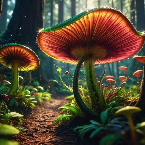 mushroom landscape,forest mushroom,forest mushrooms,fairy forest,mycena,toadstools,Photography,General,Fantasy