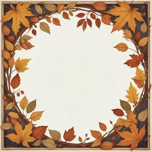 round autumn frame,fall picture frame,thanksgiving border,fall leaf border,autumn wreath,autumn frame