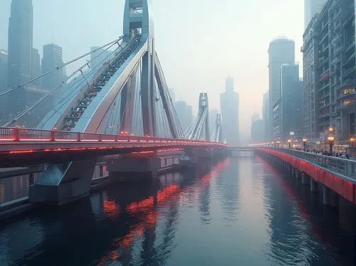 guangzhou,chicago,shanghai,foggy day,dubai marina,dubia,overbridges,bridges,dubay,north american fog,dubai creek,morning fog,centerbridge,foggy,shangai,longexposure,chicagoan,dragon bridge,early fog,chicago night,Photography,General,Realistic