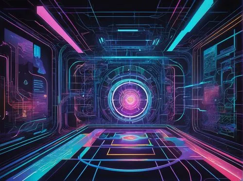 cyberia,spaceship interior,cyberview,ufo interior,cyberscene,cyberscope,cyberspace,wavevector,electric arc,cyber,hyperspace,polybius,scifi,tron,futuristic,regenerator,cinema 4d,silico,cybernet,3d background,Illustration,Realistic Fantasy,Realistic Fantasy 39