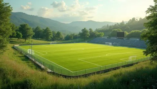 soccer field,football pitch,forest ground,football stadium,football field,frankenstadion,sportpark,athletic field,waldstadion,stadionul,coradia,playing field,garmisch partenkirchen ski stadium,sportverein,uranverein,eriskircher ried,weserstadion,zentralstadion,sports ground,geoffroy,Photography,General,Realistic