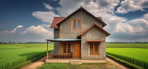 gubuk di tengah sawah,miniature house,house insurance,small house,little house,home landscape,lonely house,houses clipart,home ownership,ricefield,wooden house,grass roof,danish house,build a house,mo