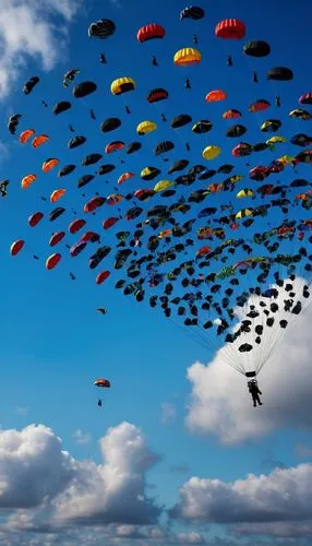 parachutist,parachuting,flying seeds,parachute fly,parachutes,hot-air-balloon-valley-sky,parachute jumper,skydiver,paratrooper,sails of paragliders,paragliders-paraglider,powered parachute,balloons flying,cluster ballooning,kites,paragliding-paraglider,paragliders,flying birds,colorful balloons,flying seed,Photography,General,Fantasy