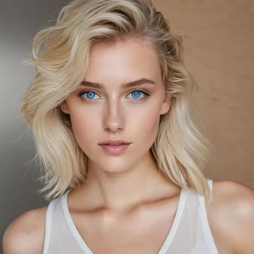 heterochromia,blue eyes,elsa,pyper,short blond hair,cool blonde,Photography,Fashion Photography,Fashion Photography 09