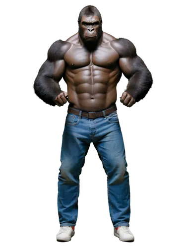 gorilla,3d figure,3d man,nudelman,muscle man,3d model,bukom,3d rendered,body building,3d render,ape,silverback,bodybuilder,muscleman,bulmahn,bodybuilding,pec,hulk,apeman,hulking,Conceptual Art,Sci-Fi,Sci-Fi 22