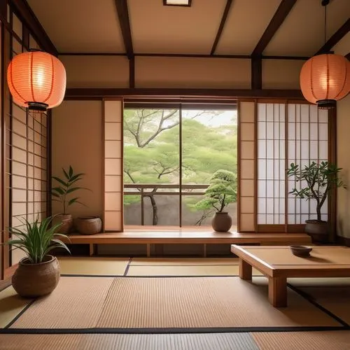 japanese-style room,ryokan,ryokans,tatami,japanese zen garden,tea ceremony,zen garden,dojo,chanoyu,teahouse,teahouses,kyoto,zendo,tea zen,japanese style,japanese tea,zen,japanese garden ornament,tomsen,zazen,Illustration,Realistic Fantasy,Realistic Fantasy 27