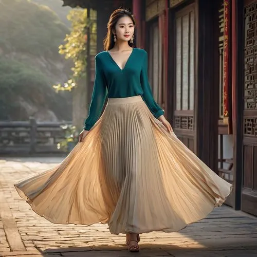 hanbok,ao dai,girl in a long dress,women clothes,vintage asian,hoopskirt,evening dress,oriental princess,vietnamese woman,miss vietnam,elegant,women fashion,asian woman,women's clothing,phuquy,elegance,shuanghuan noble,vintage dress,mulan,woman walking,Photography,General,Natural