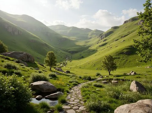 mountain valley,green valley,ingushetia,alpine landscape,the gastern valley,mountain pasture,mountainous landscape,mountain stream,valley,dusheti,mountain valleys,mountain landscape,mountain scene,green landscape,mountain meadow,tonnant,alpine region,alpine pastures,badakhshan,anana mountains