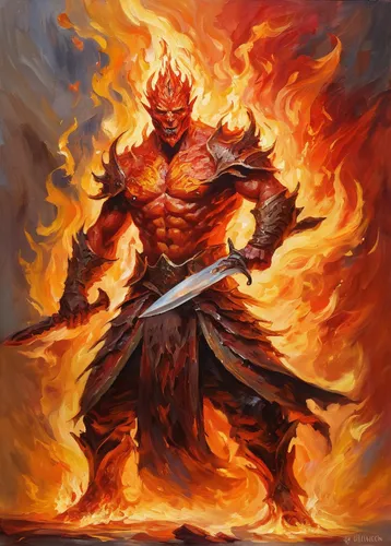 fire devil,fire background,pillar of fire,magma,fire master,flame spirit,burning torch,fiery,flame of fire,firedancer,maul,firebrat,fire artist,scorch,dane axe,burning earth,human torch,dancing flames,fire angel,darth maul,Conceptual Art,Oil color,Oil Color 22