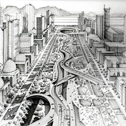 urbanization,urban development,metropolis,makkah,city cities,transportation system,destroyed city,smart city,city highway,cities,transport system,urban design,metropolises,city buildings,transport and traffic,elevated railway,fantasy city,dubai,the transportation system,street plan,Design Sketch,Design Sketch,Pencil Line Art