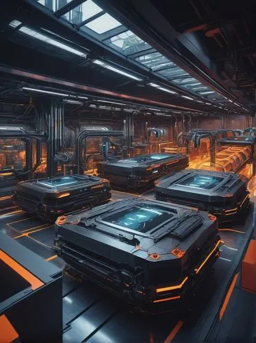 factory ship,mining facility,spaceship space,flagship,scifi,ufo interior,industries,research station,anaconda,industrial hall,sci-fi,sci - fi,ship traffic jam,ship releases,ship yard,sci fi surgery room,hangar,docked,space ships,stations,Conceptual Art,Sci-Fi,Sci-Fi 11