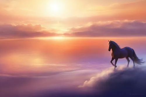 unicorn background,pegasi,arabian horse,fantasy picture,equine,skyhorse,dream horse,epona,pegasys,dreamscapes,dreamscape,fantasy landscape,colorful horse,wild horse,daybreak,full hd wallpaper,world di