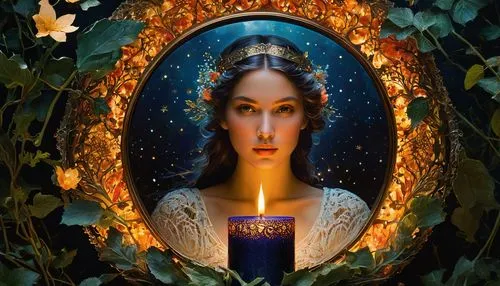 theotokos,imbolc,bvm,novena,hecate,mama mary,tretchikoff,baoshun,the prophet mary,advent candle,rosicrucians,votive candle,rosicrucianism,lighted candle,iconographer,virgen,mabon,velas,oshun,greek orthodox,Conceptual Art,Fantasy,Fantasy 05